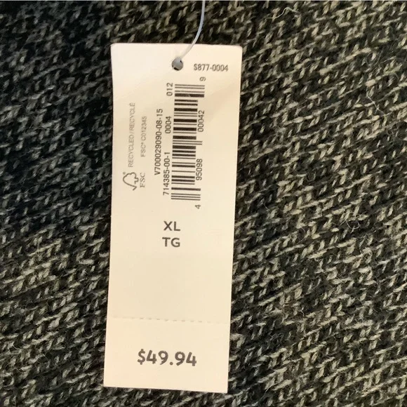 NWT Old Navy Dark Gray Wool Blend Sweater, XL Unisex - Picture 6 of 7